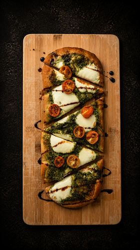 Basil Pesto Flat-Bread at Vue 180 Rooftop