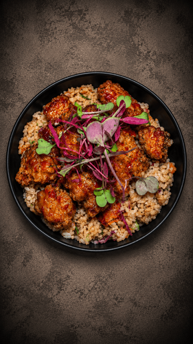Sweet Chili Bites at Kraves Vegan Foods